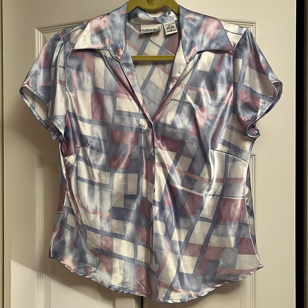 silky dress top, Medium